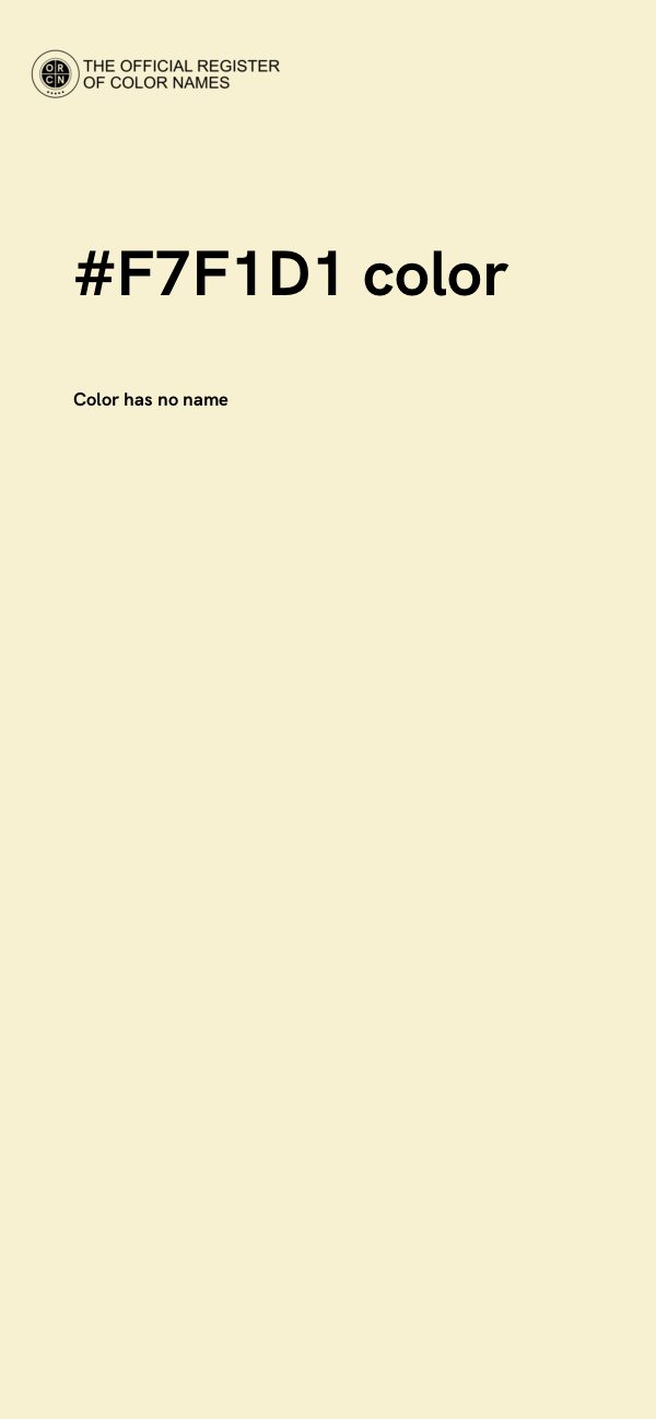 #F7F1D1 color image