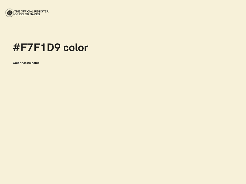 #F7F1D9 color image