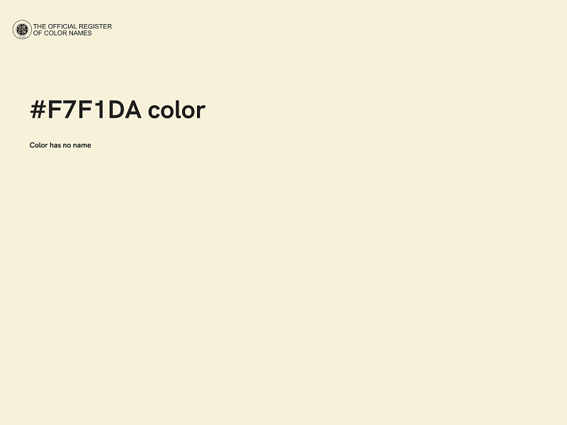 #F7F1DA color image