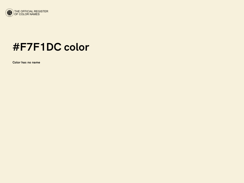 #F7F1DC color image