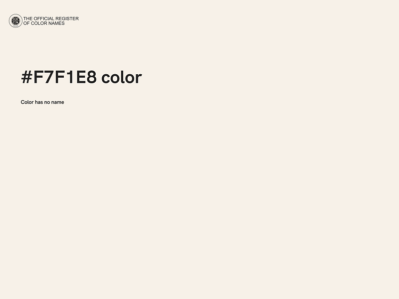 #F7F1E8 color image