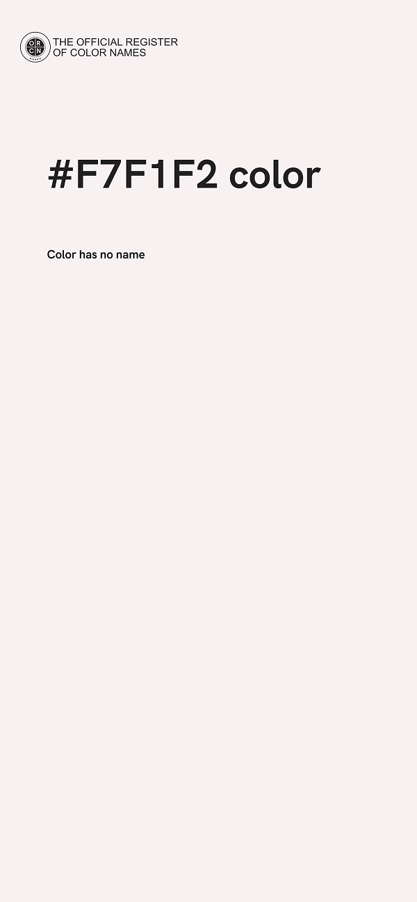#F7F1F2 color image