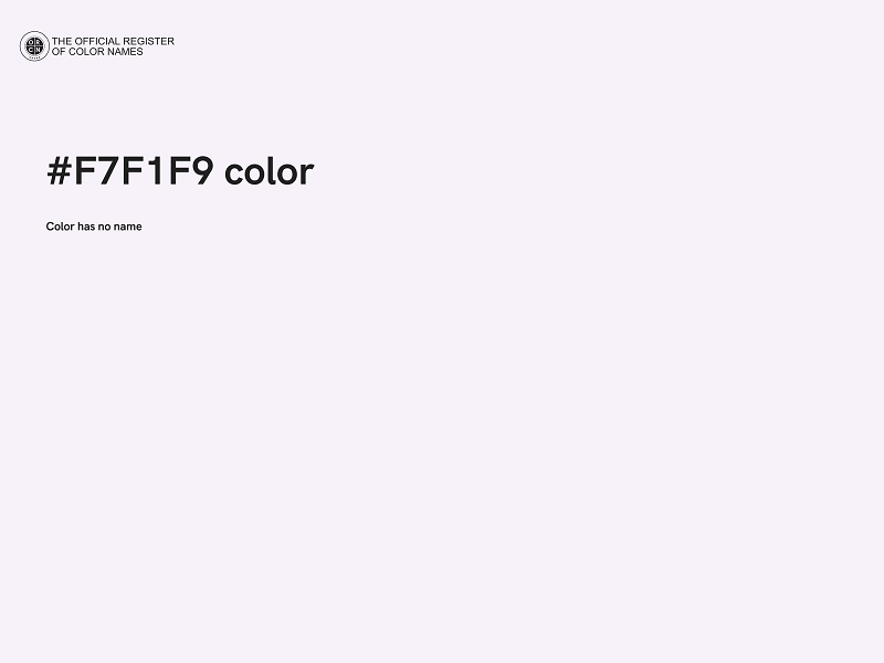 #F7F1F9 color image