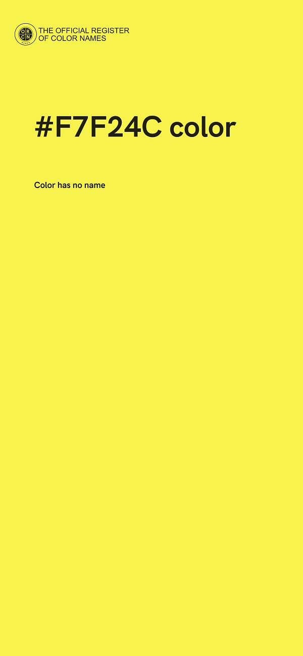#F7F24C color image