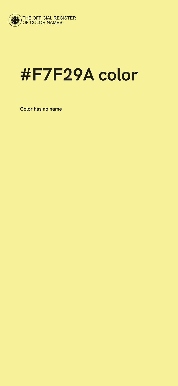 #F7F29A color image