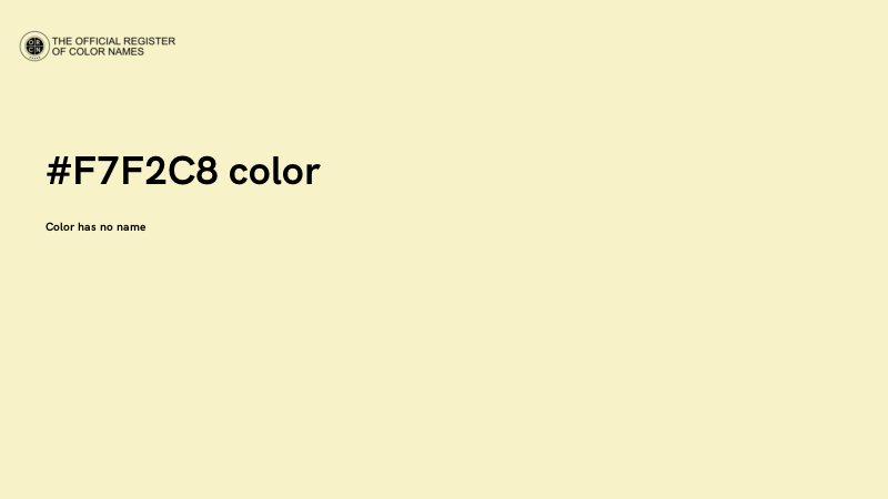 #F7F2C8 color image