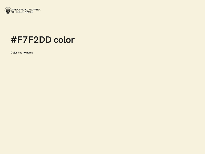 #F7F2DD color image