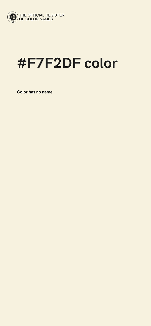 #F7F2DF color image
