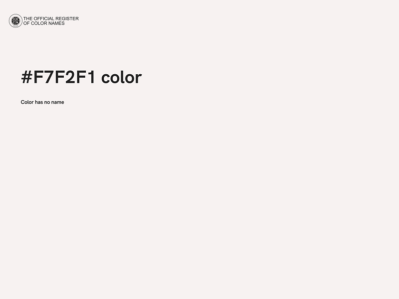 #F7F2F1 color image