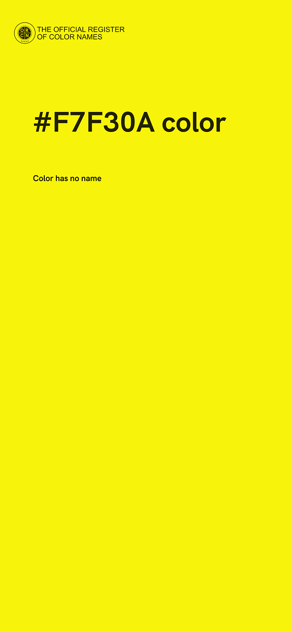 #F7F30A color image