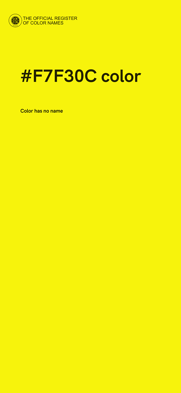 #F7F30C color image