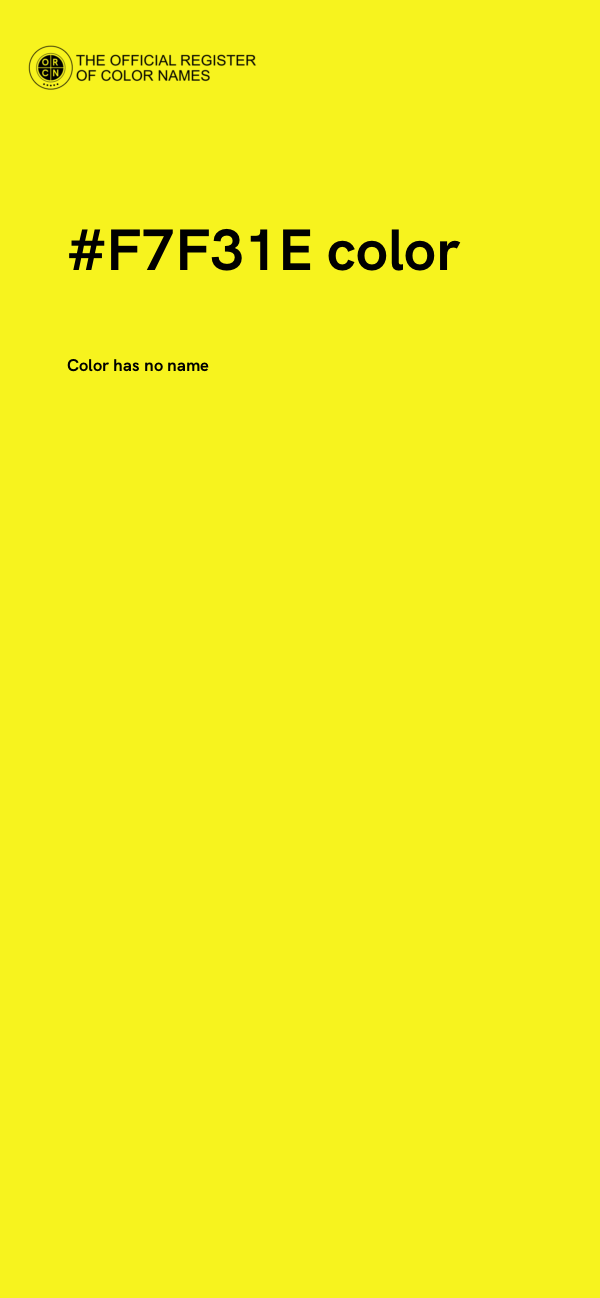 #F7F31E color image