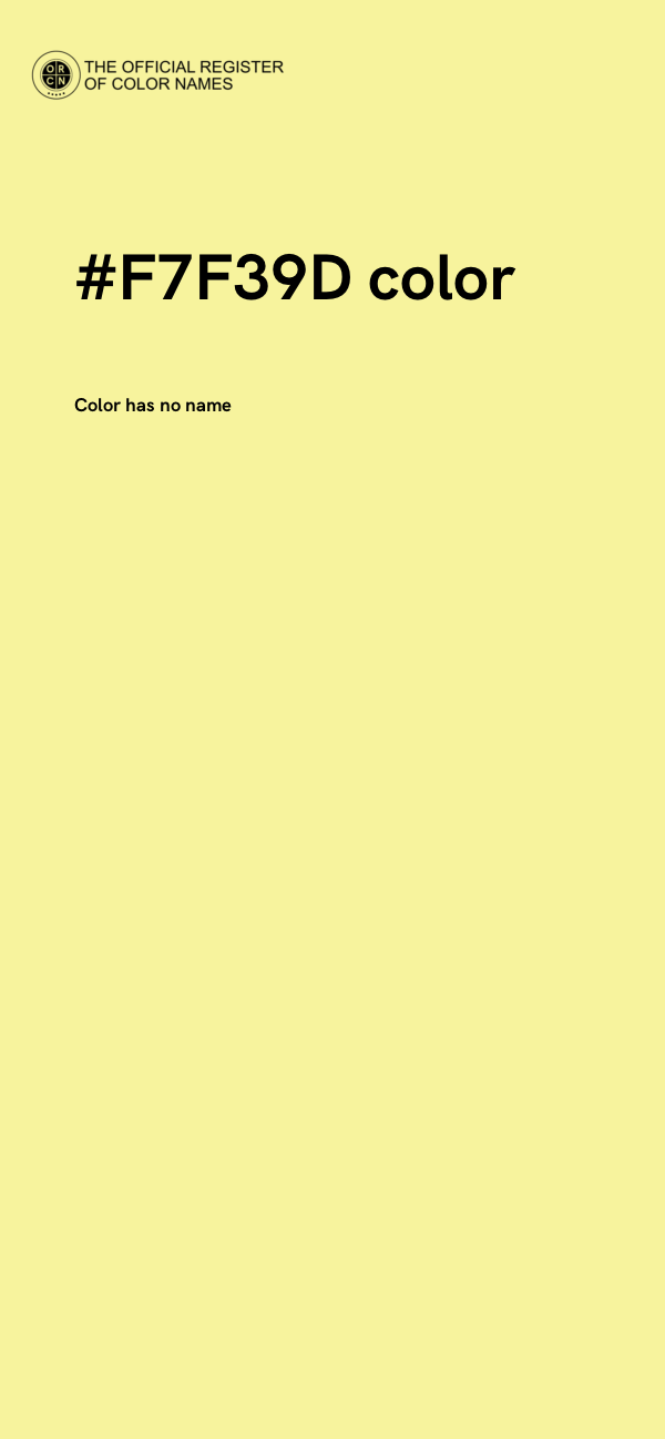 #F7F39D color image