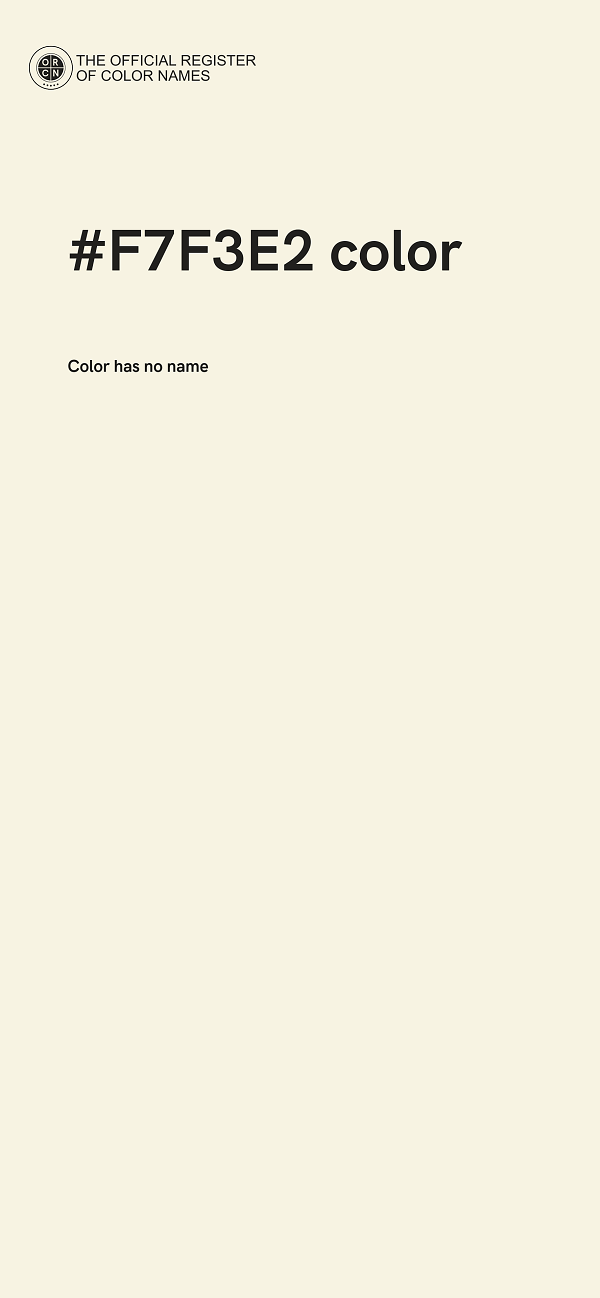 #F7F3E2 color image