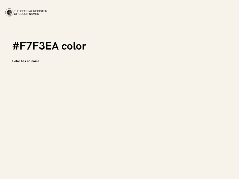 #F7F3EA color image