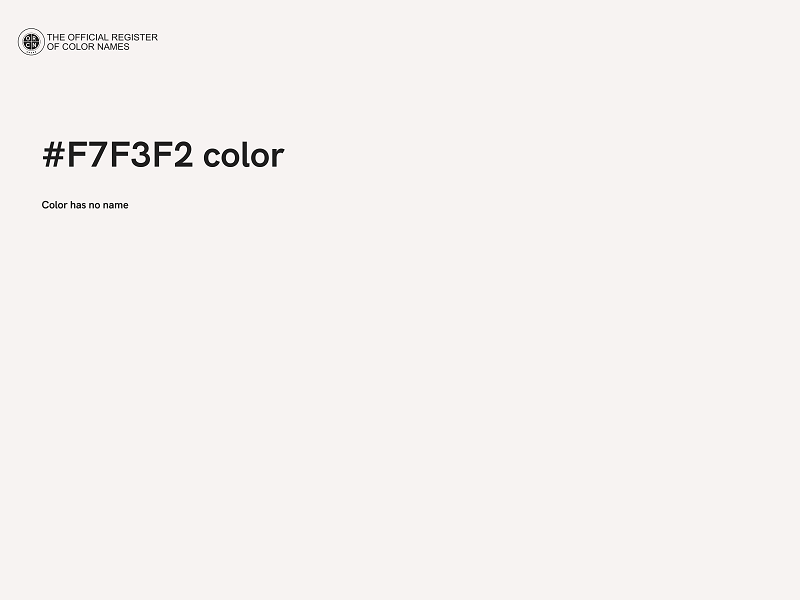 #F7F3F2 color image