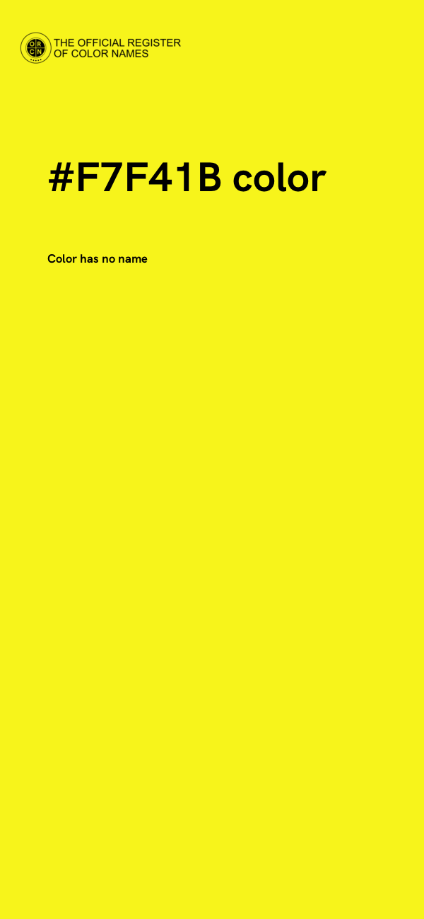 #F7F41B color image