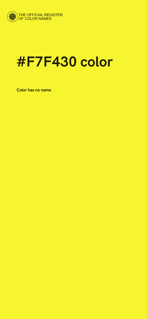#F7F430 color image