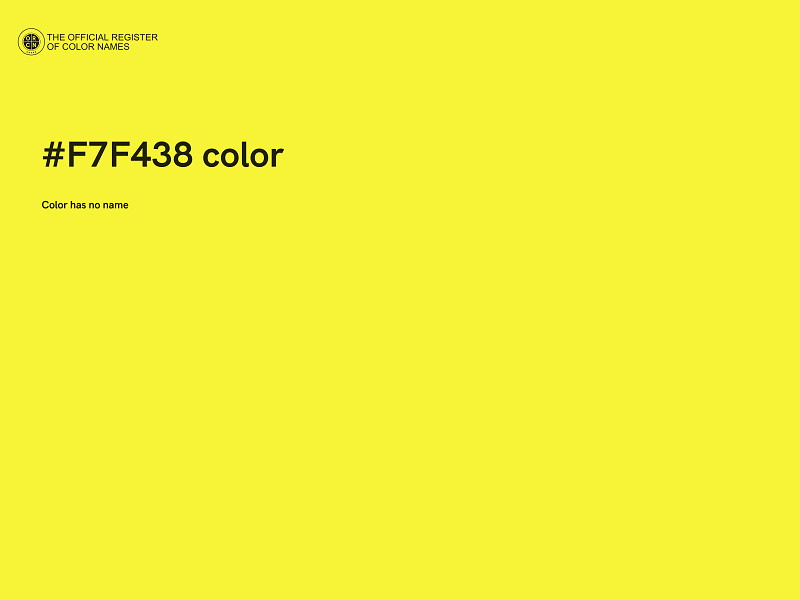 #F7F438 color image