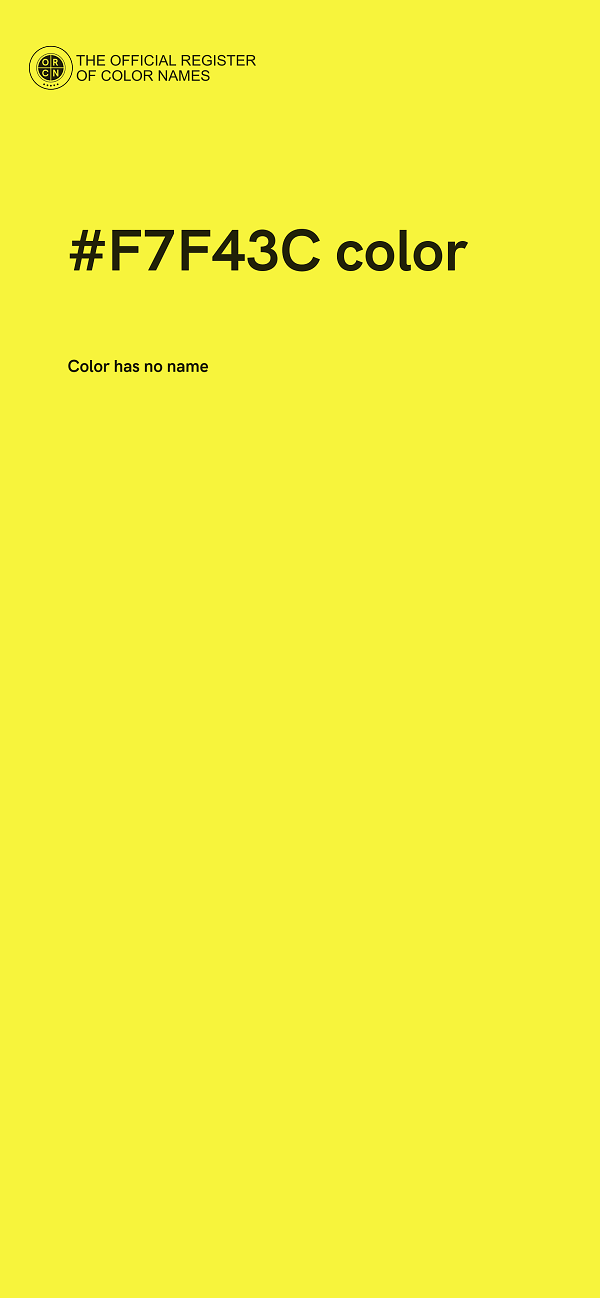 #F7F43C color image