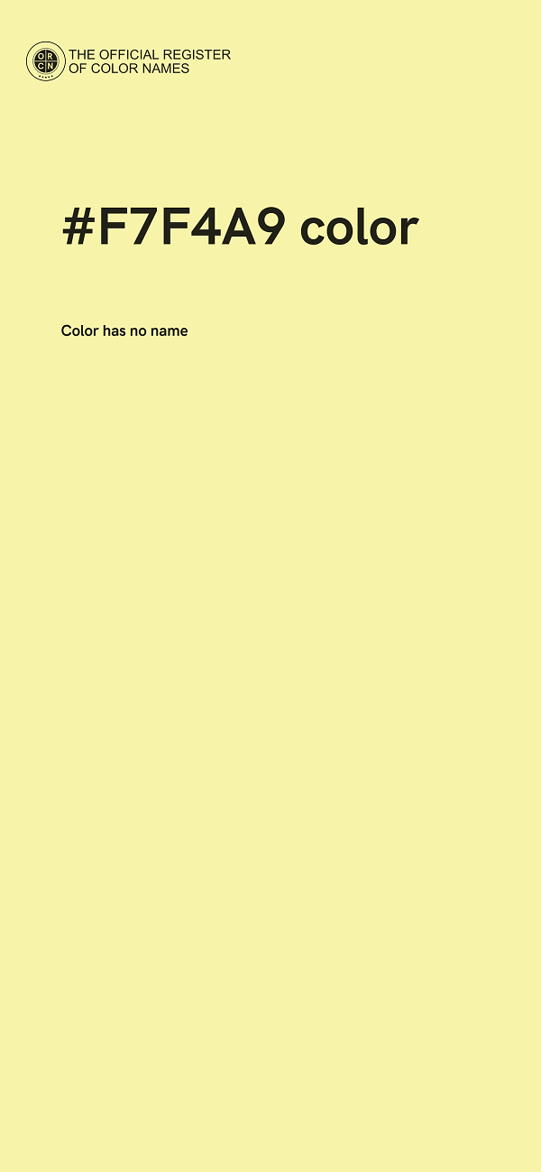 #F7F4A9 color image