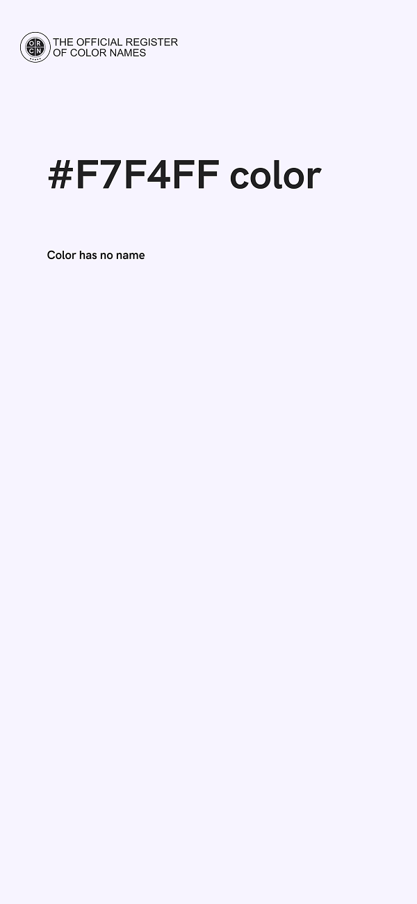 #F7F4FF color image