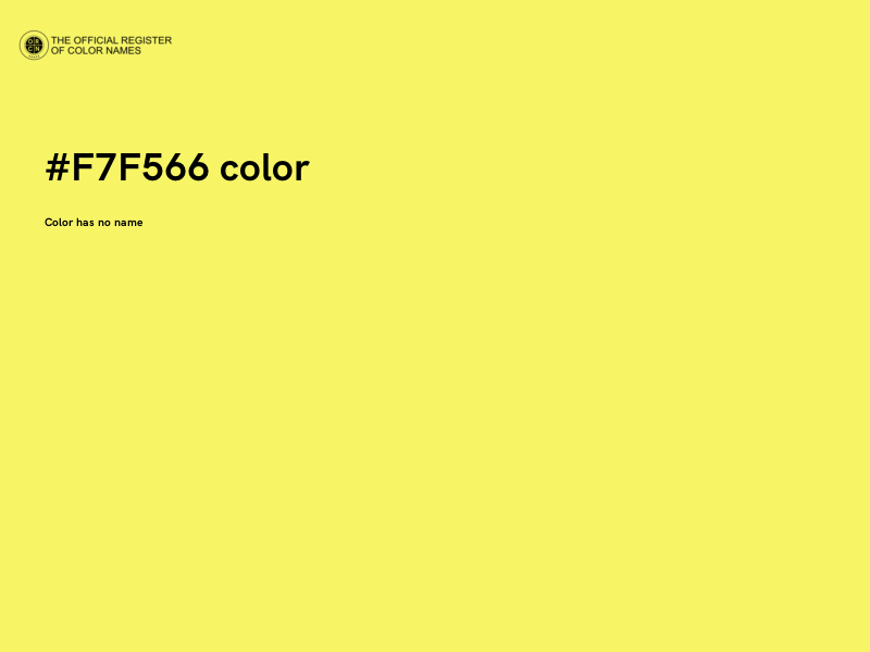 #F7F566 color image