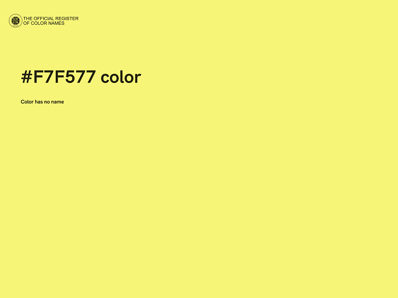 #F7F577 color image
