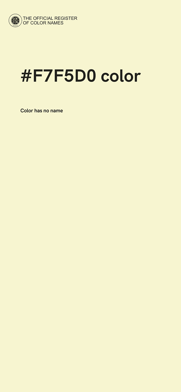#F7F5D0 color image