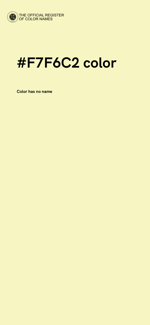#F7F6C2 color image