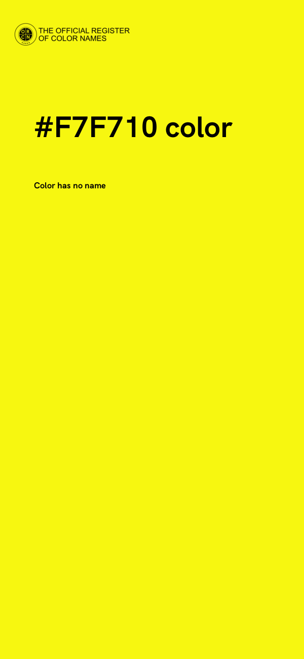 #F7F710 color image