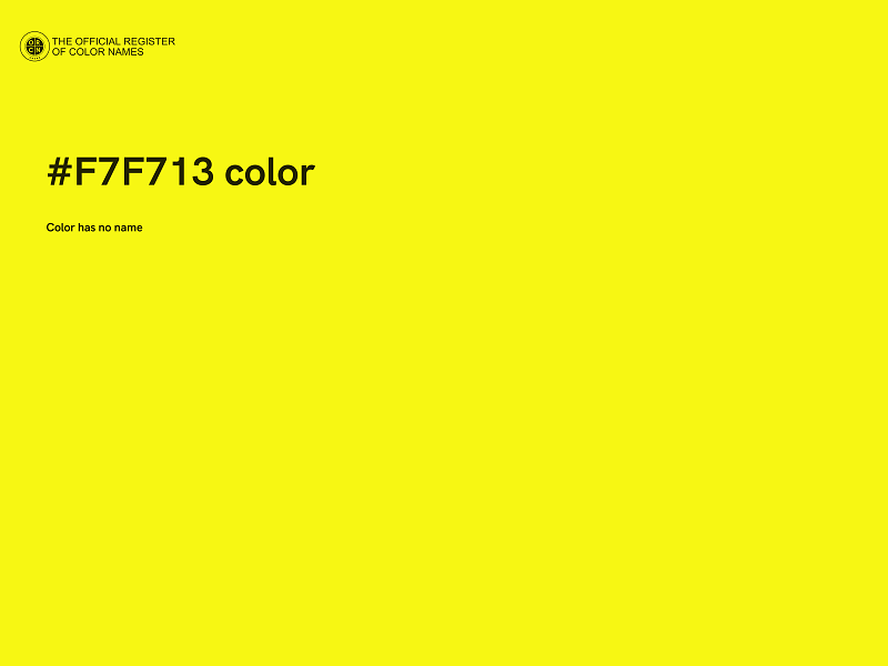 #F7F713 color image