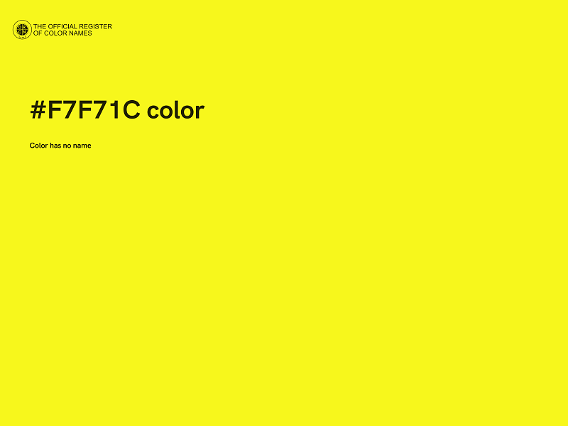 #F7F71C color image