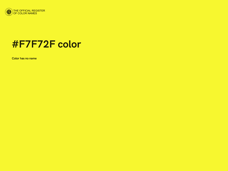 #F7F72F color image