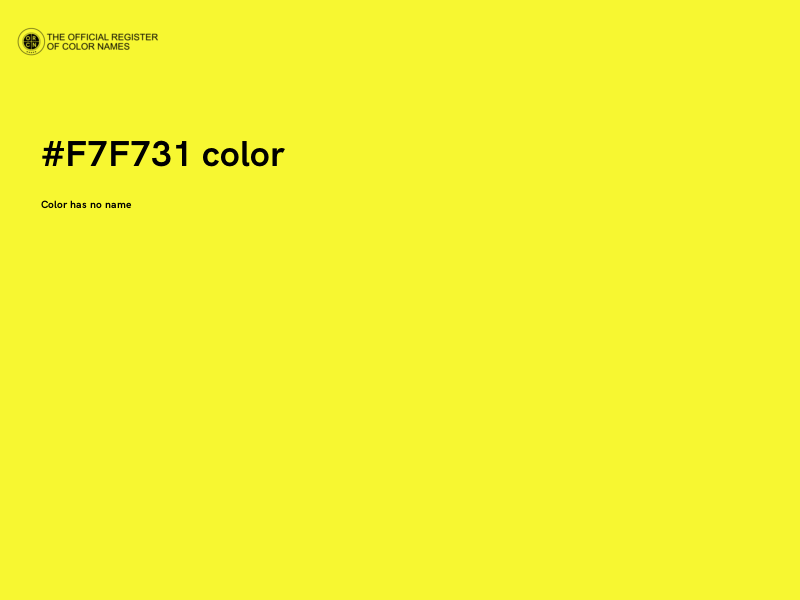 #F7F731 color image