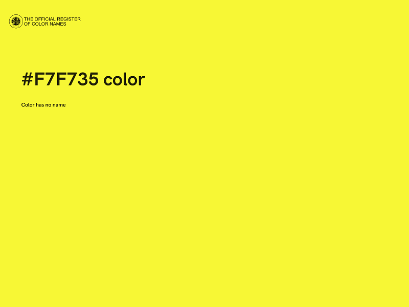 #F7F735 color image