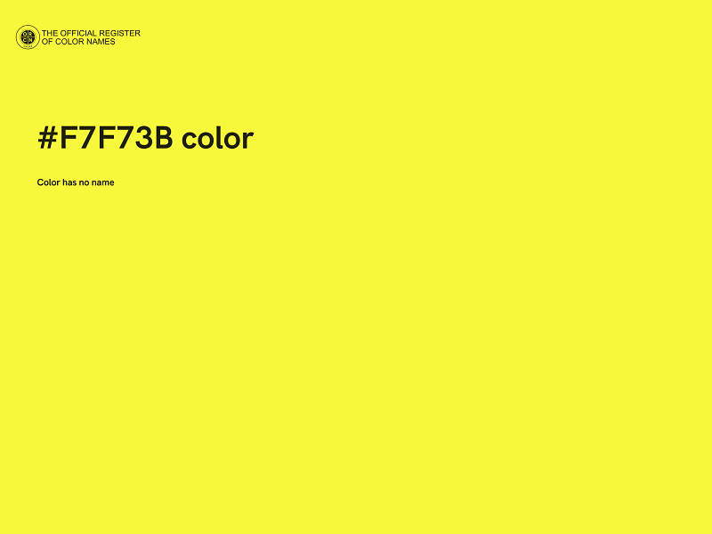 #F7F73B color image