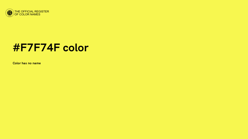 #F7F74F color image