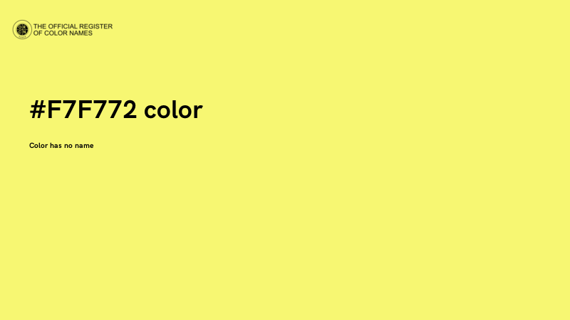 #F7F772 color image