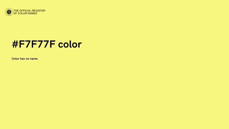 #F7F77F color image