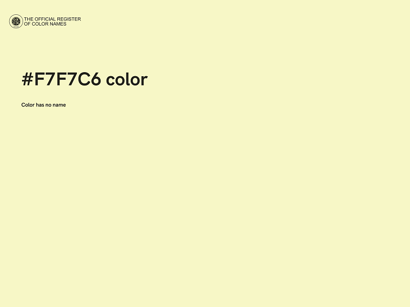 #F7F7C6 color image