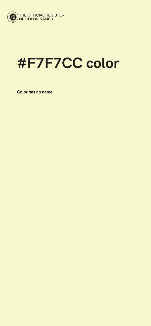 #F7F7CC color image