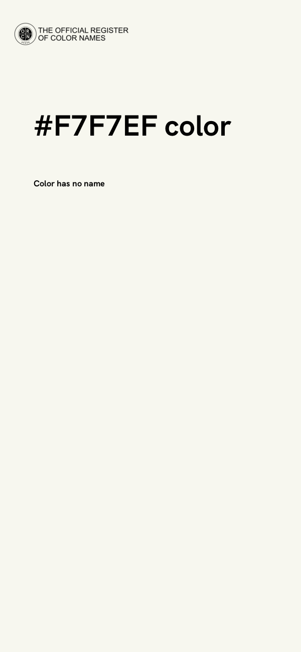 #F7F7EF color image