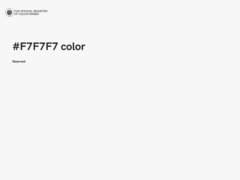 #F7F7F7 color image