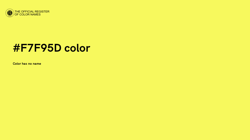 #F7F95D color image