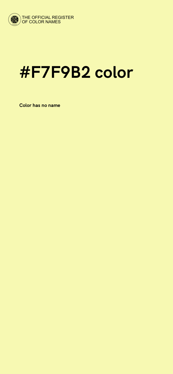 #F7F9B2 color image