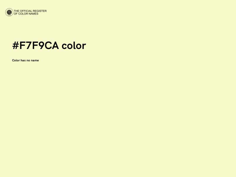 #F7F9CA color image