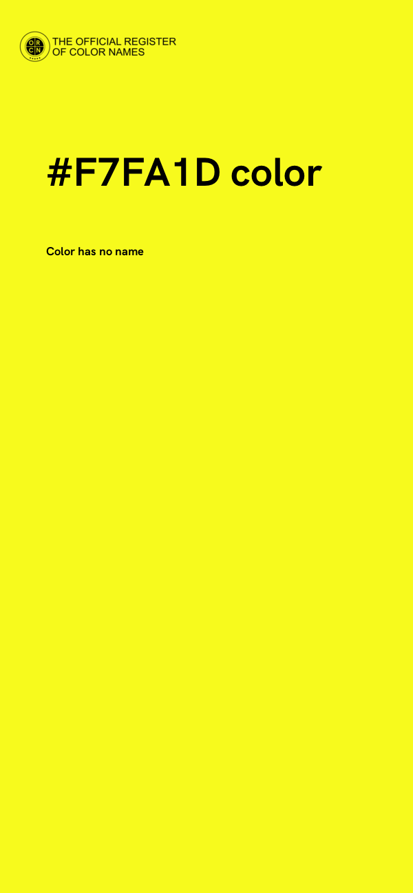 #F7FA1D color image
