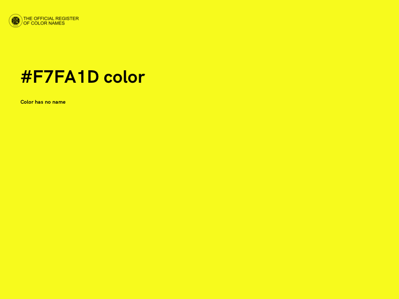 #F7FA1D color image