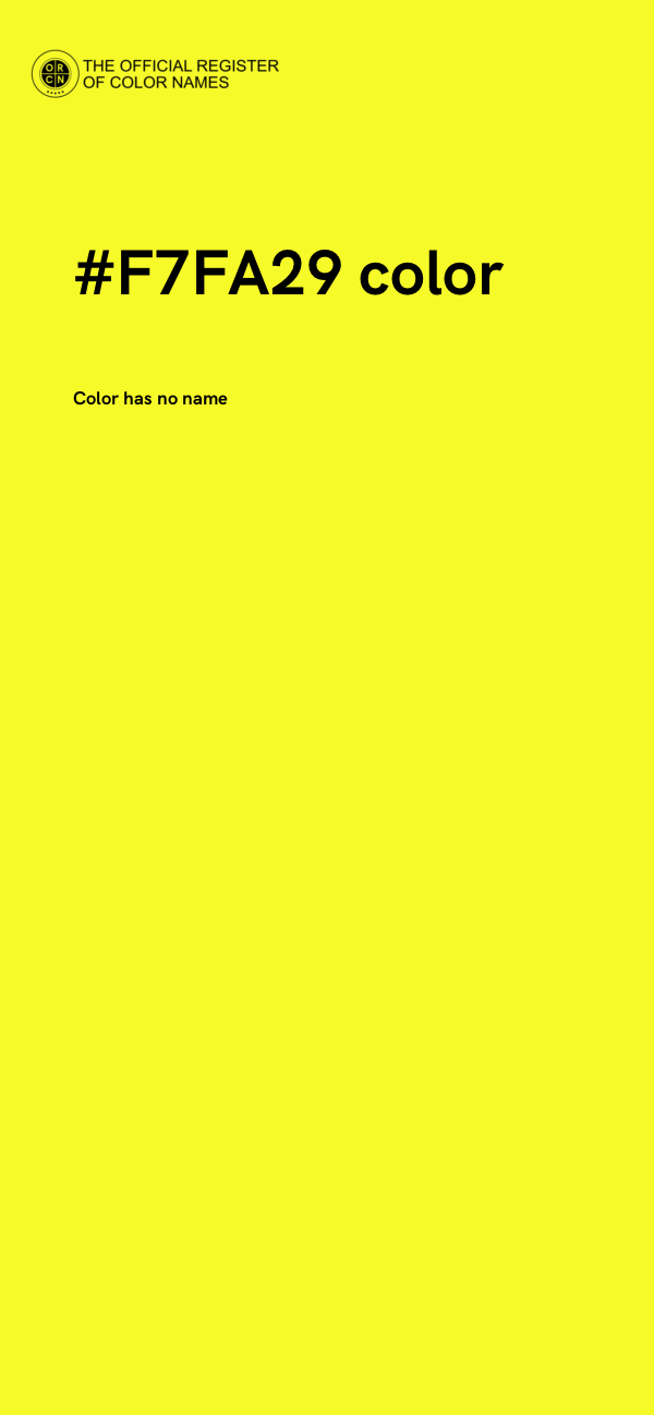 #F7FA29 color image